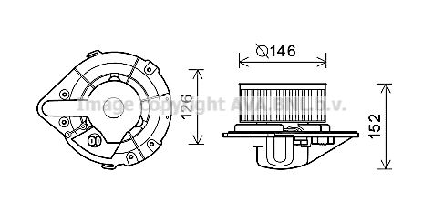 AVA QUALITY COOLING Elektrimootor,salongiventilaator AI7501